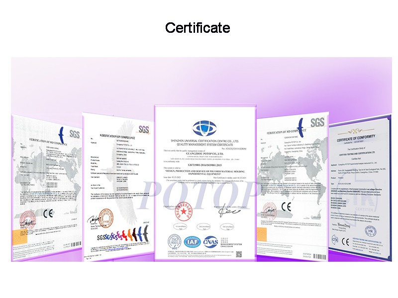 certificate of Small Lab 5 layers cast film machine